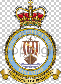 Coat of arms (crest) of the RAF Station Saxa Vord, Royal Air Force