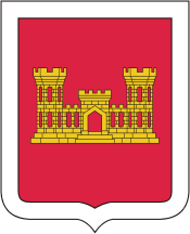 Coat of arms (crest) of Engineer Corps, US Army