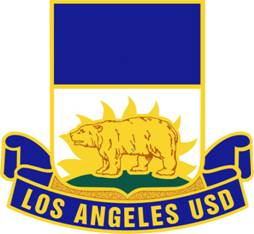 Coat of arms (crest) of David Starr Jordan High School Junior Reserve Officer Training Corps, Los Angeles Unified School District, US Army