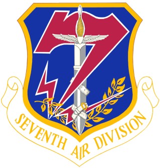 Coat of arms (crest) of the 7th Air Division, US Air Force