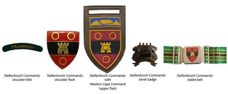 Coat of arms (crest) of the Stellenbosch Commando, South African Army