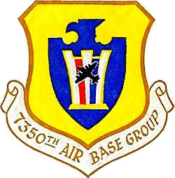 Coat of arms (crest) of the 7350th Airbase Group, US Air Force