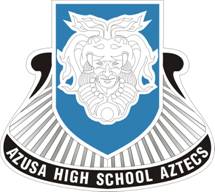 Coat of arms (crest) of Azusa High School Junior Reserve Officer Training Corps, US Army