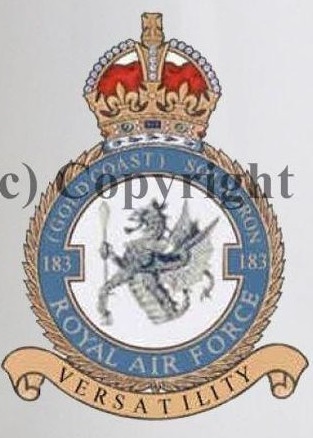 Coat of arms (crest) of the No 183 Squadron, Royal Air Force