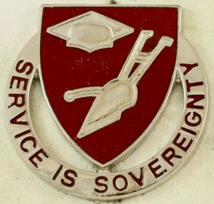 Coat of arms (crest) of the Alabama A&M University Reserve Officer Training Corps, US Army