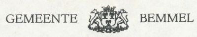 Wapen van Bemmel/Arms (crest) of Bemmel