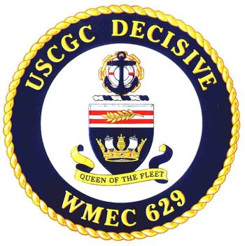 Coat of arms (crest) of the USCGC Decisive (WMEC-629)