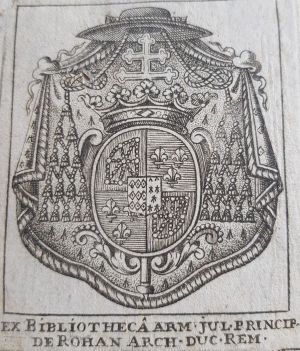 Arms (crest) of Armand Jules de Rohan-Guémené