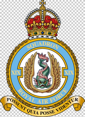 Coat of arms (crest) of the No 19 Squadron, Royal Air Force