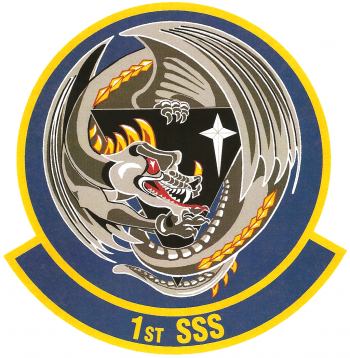 Coat of arms (crest) of the 1st Space Surveillance Squadron, US Air Force