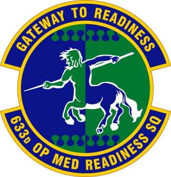Coat of arms (crest) of the 633rd Operational Medical Readiness Squadron, US Air Force