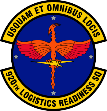 Coat of arms (crest) of the 920th Logistics Readiness Squadron, US Air Force