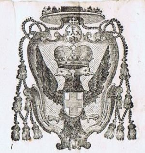 Arms (crest) of Serafino Filangeri