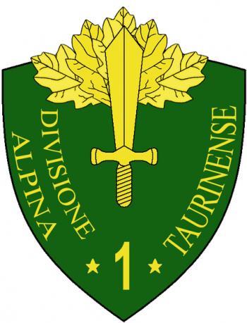Coat of arms (crest) of the 1st Alpine Division Taurinense, Italian Army