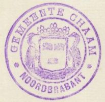 Wapen van Chaam /Arms (crest) of Chaam