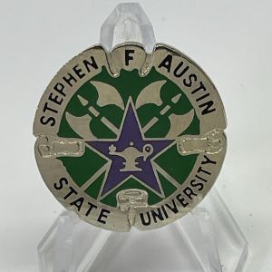 Coat of arms (crest) of the Stephen F. Austin State University Reserve Officer Training Corps, US Army