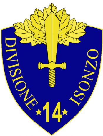 Coat of arms (crest) of the 14th Infantry Division Isonzo, Italian Army