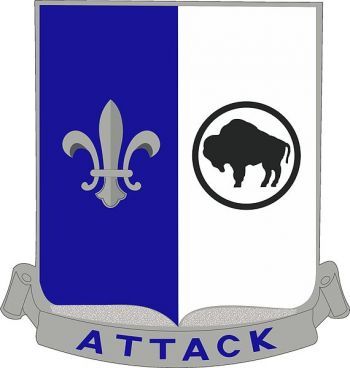 Coat of arms (crest) of 371st Infantry Regiment, US Army