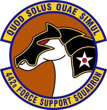 Coat of arms (crest) of the 442nd Force Support Squadron, US Air Force