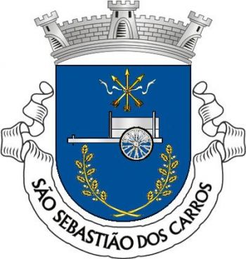 Brasão de São Sebastião dos Carros/Arms (crest) of São Sebastião dos Carros