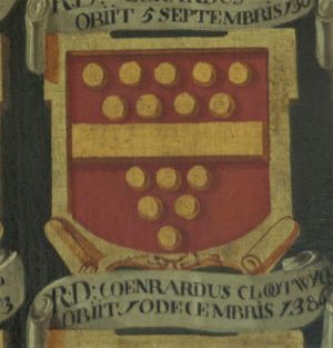 Arms (crest) of Conradus van Clootwijck