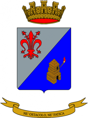 Coat of arms (crest) of the 43rd Signal Regiment, Italian Army