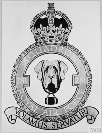 Coat of arms (crest) of the No 281 Squadron, Royal Air Force