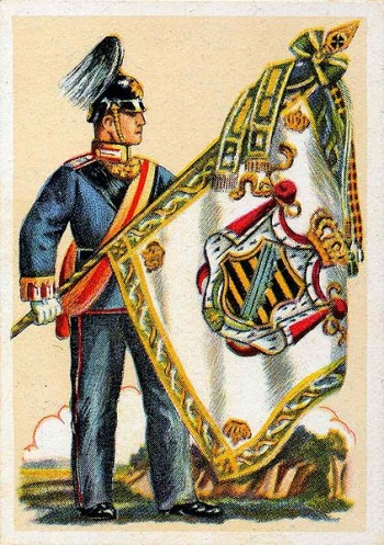 Coat of arms (crest) of Royal Saxon 2nd Grenadier Regiment Wilhelm I, German Emperor, King of Prussia No 101, Germany