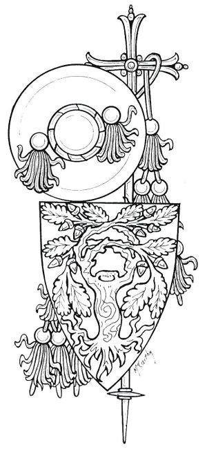 Arms of Galeotto Franciotti della Rovere