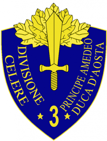 Coat of arms (crest) of the 3rd Fast Division Principe Amadeo Duca d'Aosta, Italian Army