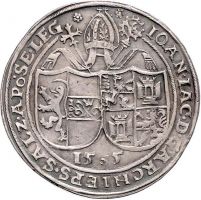 Arms (crest) of Johann Jakob von Kuen-Belasy