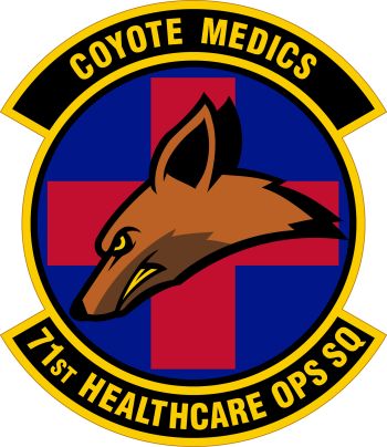 Coat of arms (crest) of the 71st Healthcare Operations Squadron, US Air Force