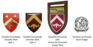 Coat of arms (crest) of the Senekal Commando, South African Army