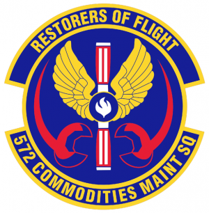 572nd Commondities Maintenance Squadron, US Air Force.png