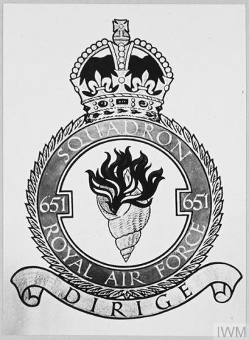 Coat of arms (crest) of the No 651 Squadron, Royal Air Force