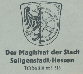Wappen von Seligenstadt/Coat of arms (crest) of Seligenstadt