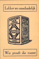 Koffie hag 16 reclamekaartje (1926)