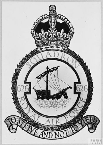 Coat of arms (crest) of the No 626 Squadron, Royal Air Force