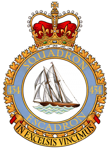 Coat of arms (crest) of the No 434 Squadron, Royal Canadian Air Force
