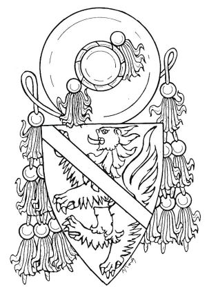 Arms (crest) of Nicolas l'Aide de Nonancourt