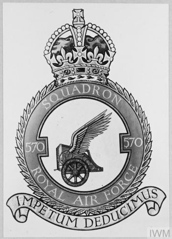 Coat of arms (crest) of the No 570 Squadron, Royal Air Force