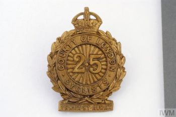 Coat of arms (crest) of the 25th (County of London) Battalion, The London Regiment (Cyclists), British Army