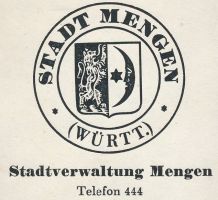 Wappen von Mengen/Arms of Mengen