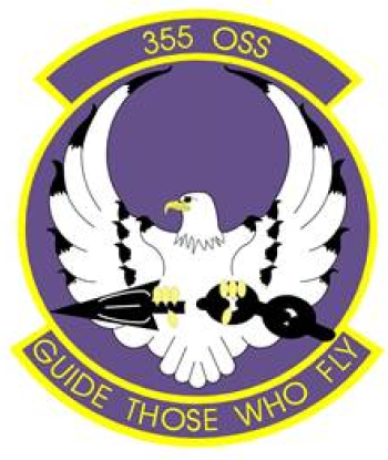 Coat of arms (crest) of the 355th Operations Support Squadron, US Air Force