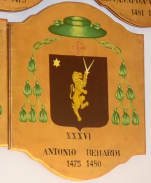 Arms (crest) of Antonio Bernardo de Ruggeri