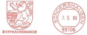 Wappen von Kyffhäuserkreis/Coat of arms (crest) of Kyffhäuserkreis