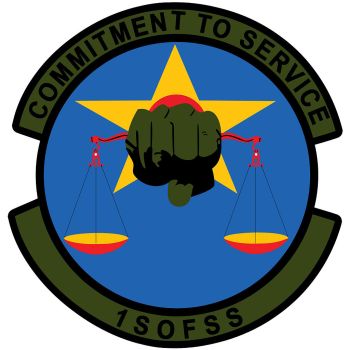 Coat of arms (crest) of the 1st Special Operations Force Support Squadron, US Air Force