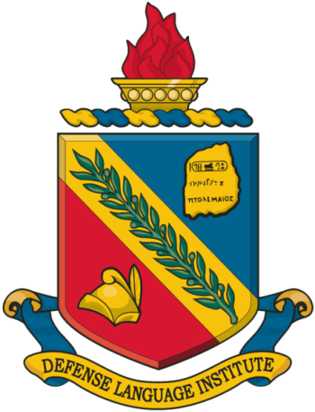 Arms of Defense Language Institute, US