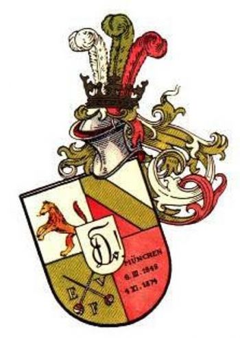Wappen von Münchener Burschenschaft Danubia/Arms (crest) of Münchener Burschenschaft Danubia