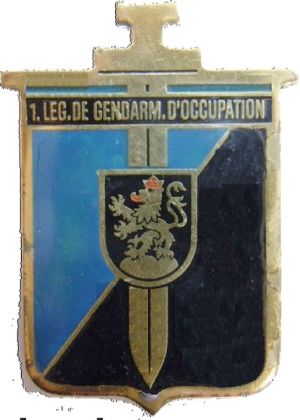 Coat of arms (crest) of the 1st Gendarmerie Legion of Occupation, France